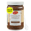 Chocolate Sprinkles-1.5 LB Container | Chocolate Sprinkles Bulk | Brown Sprinkles for Cake Decorating, Ice Cream, Toppings, Baki