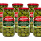 Mezzetta Pitted Italian Castelvetrano Olives | Non-GMO, Gluten Free, Keto | 8 Ounce Drained Weight Jar (Pack of 6)