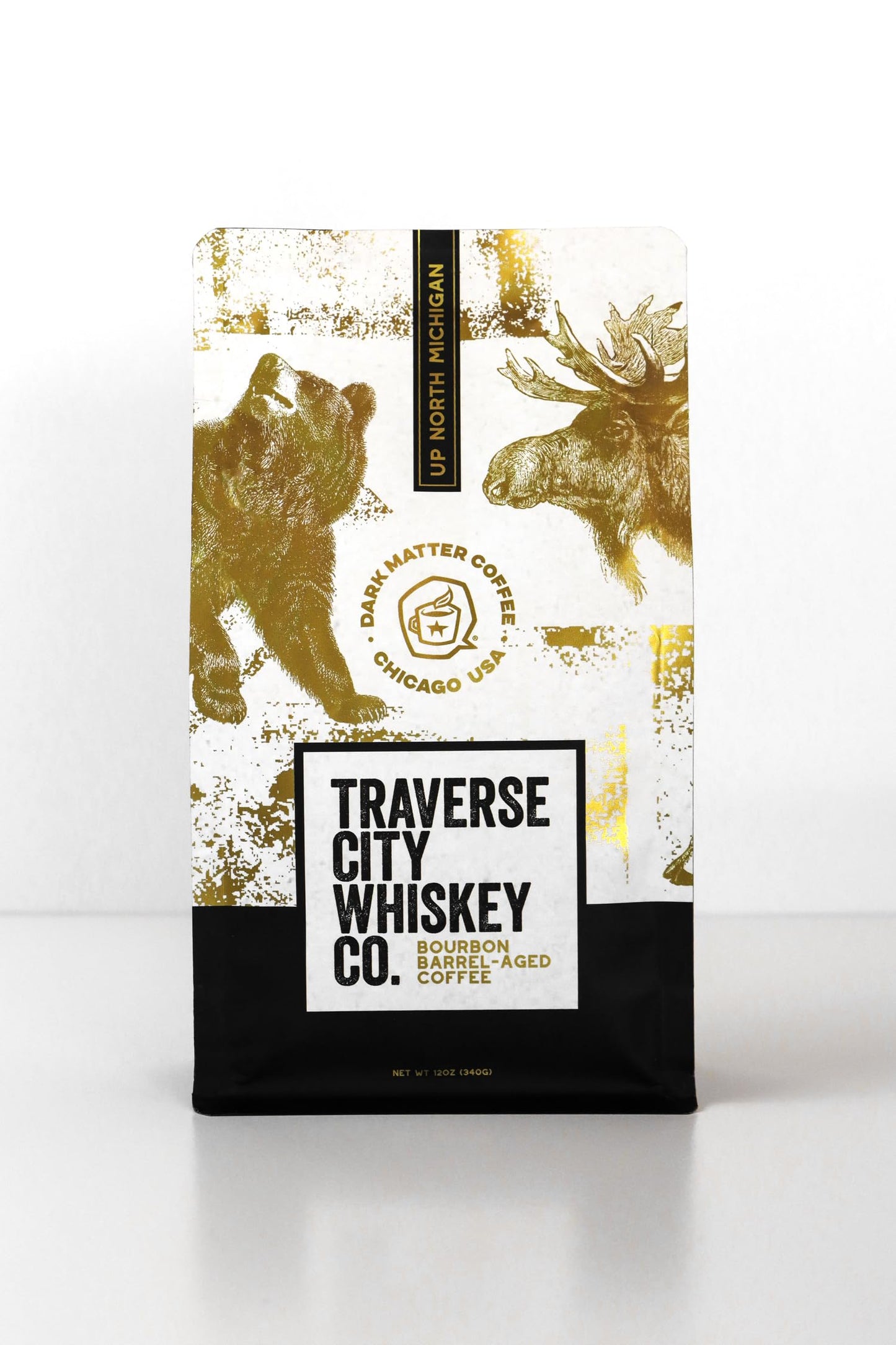 Traverse City Whiskey Co. Barrel Aged Coffee, Stillhouse Blend, Medium Roast, 12oz