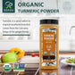 Soeos Organic Turmeric Powder 10oz (284g), Non-GMO Verified, USDA Organic, Natural Curcumin, Lab Tested for Purity, Sealed Packa