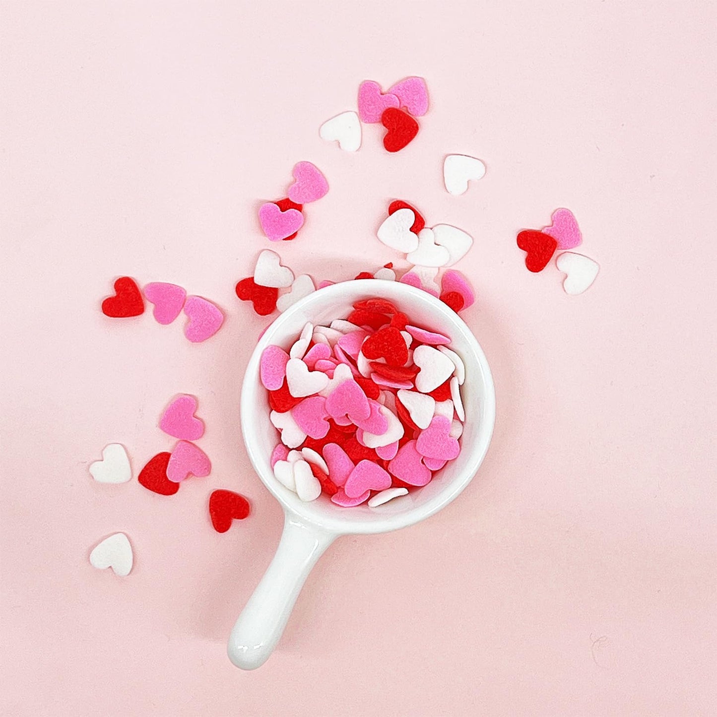 Miss Doozy Valentines Sprinkles for Baking, 3.53oz, Pink Red White Heart Sprinkles for Cake Decorating, Cookies, Cupcakes, Ice Cream