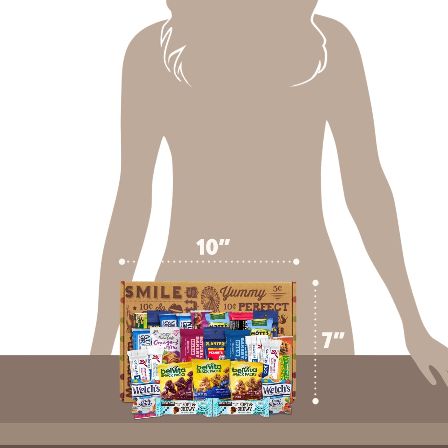 Healthy Snack Variety Box For Mature-Themeds - Deluxe Assortment With Granola Bars, Nut Mixes, And Fruit Snacks For Families, Office, Gifts, And Travel (28 Count)