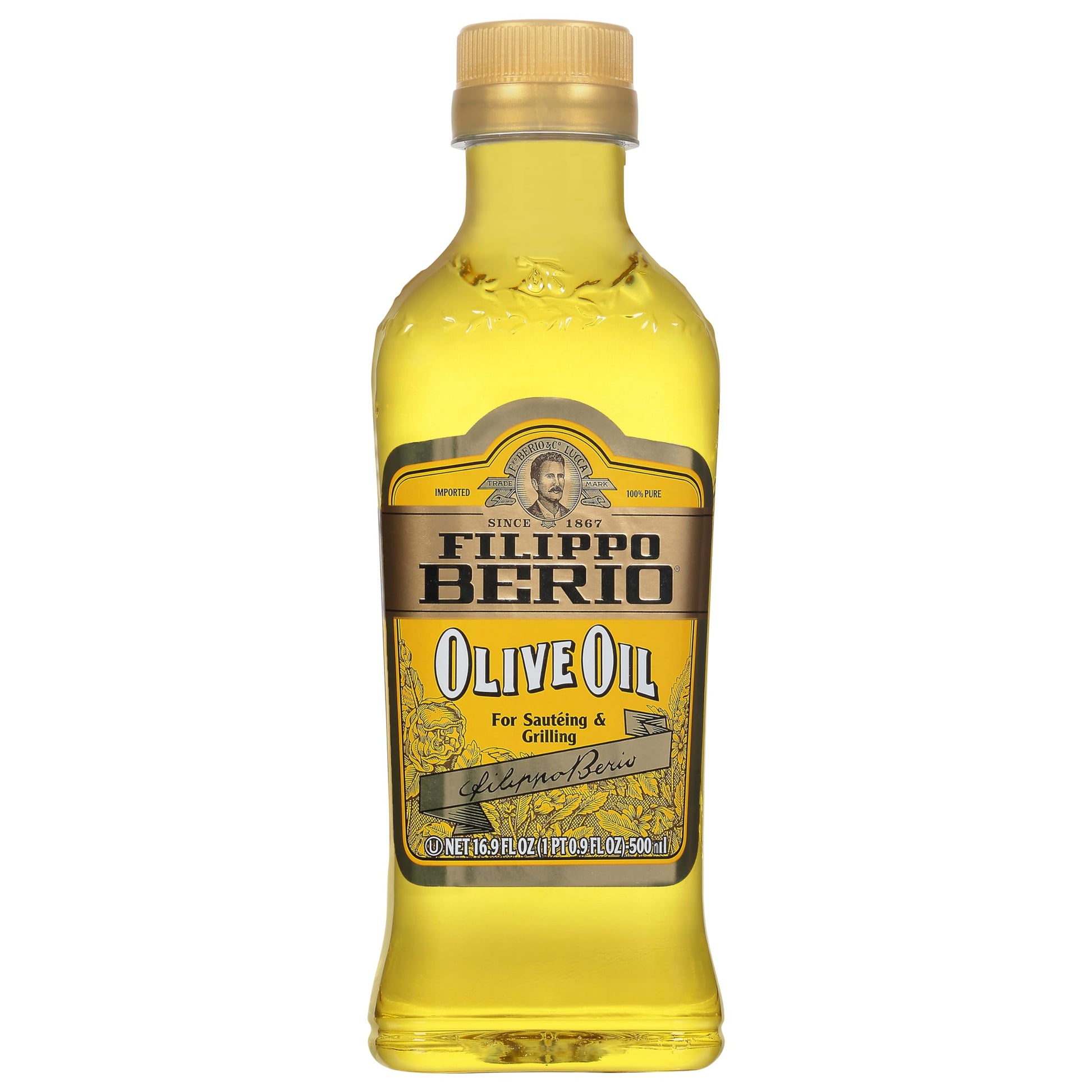 Filippo Berio Pure Olive Oil, 16.9 Ounce rPET Bottle