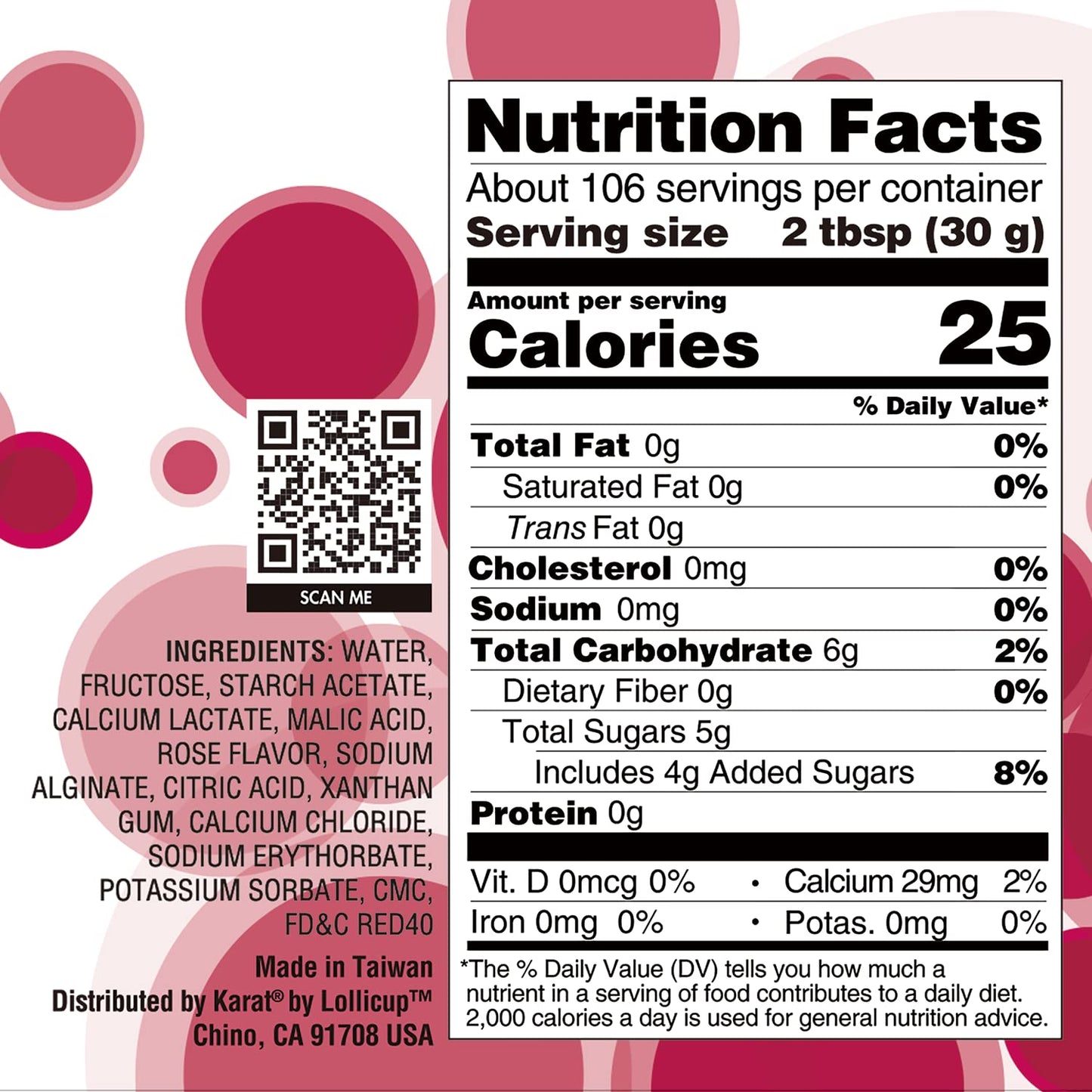 Tea Zone 7 lbs Rose Popping Pearls