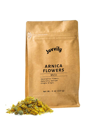 Jovvily Arnica Flowers - 4Oz - Dried Whole Flowers - Salves & Poultices- Decorative Flowers - Leopard'S Bane