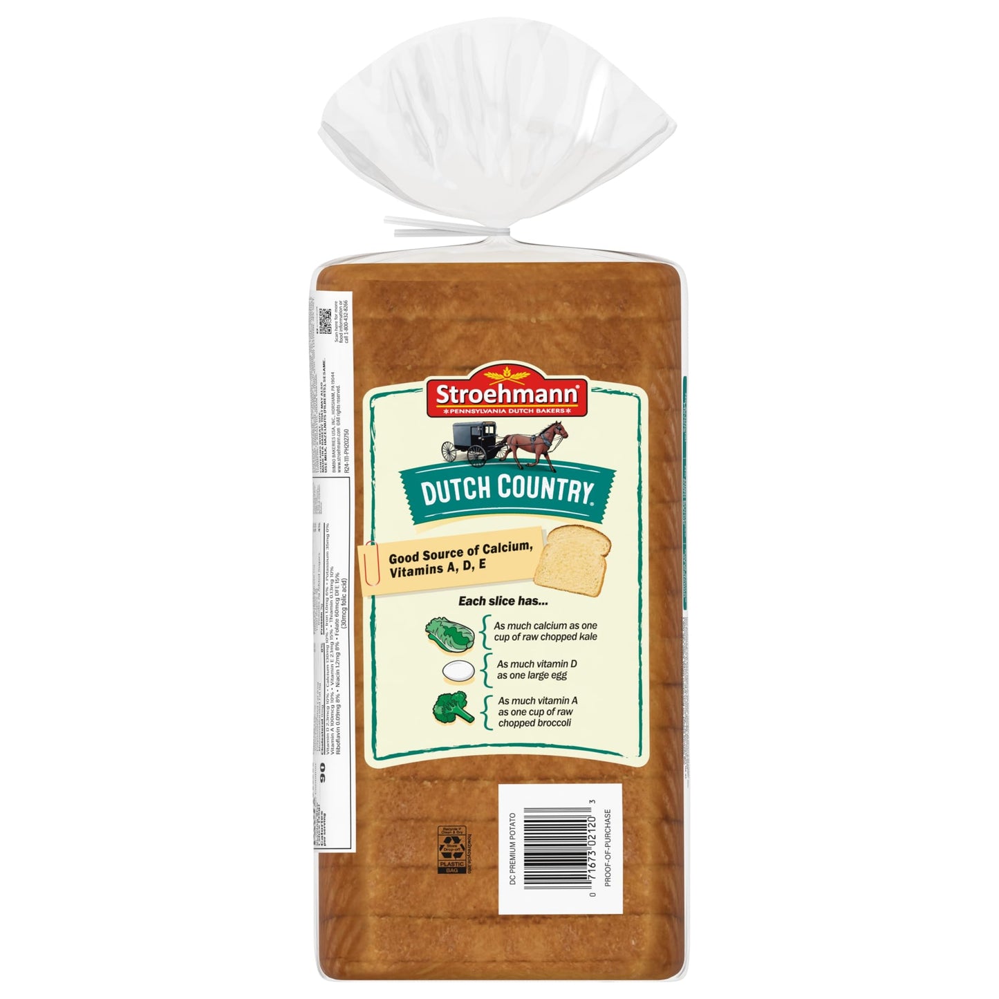 Stroehmann Dutch Country Potato Bread  Potato Bread  22 oz Bag
