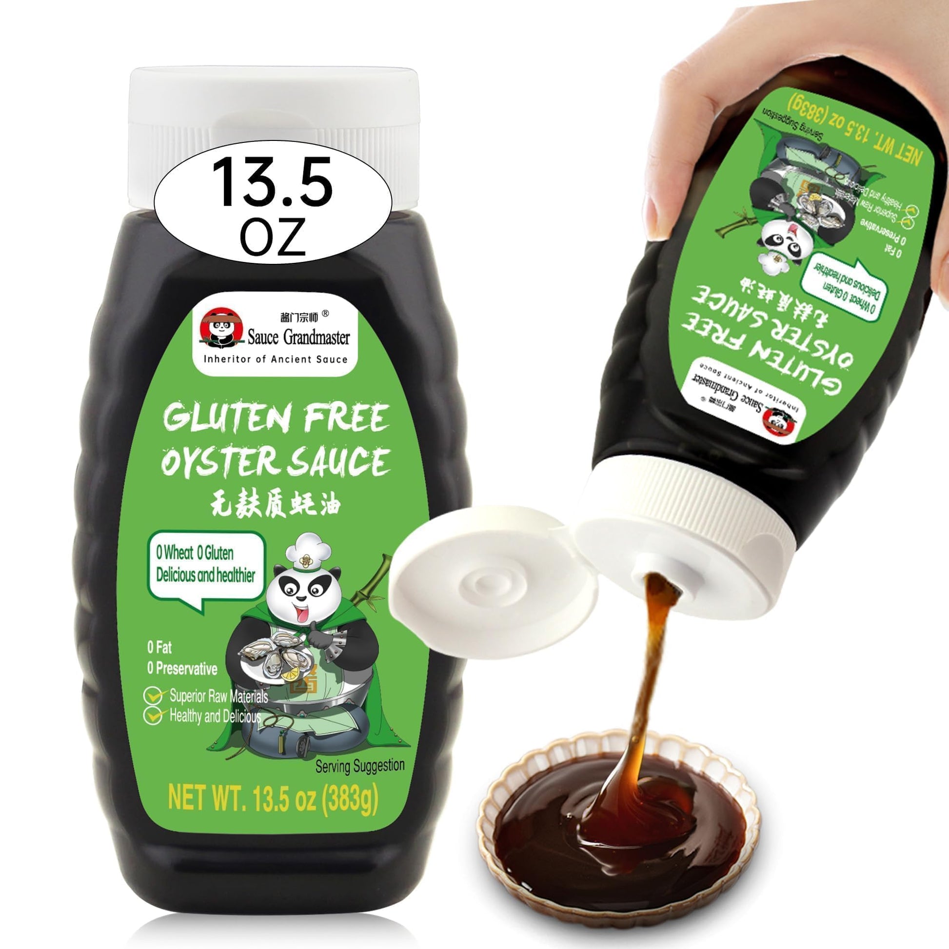 300 Oysters in Every Bottle - Gluten Free Oyster Sauce, 70% Oyster Content, NON-GMO, No MSG, Low Sodium, Slow Simmered, Ideal fo