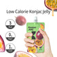 Hethstia Konjac Jelly Passion Fruit, 10 Pouches Sweet Fruit Drinkable Jello, 3 Calories, Sugar Free, Vitamin C, Keto, Vegan, Glu