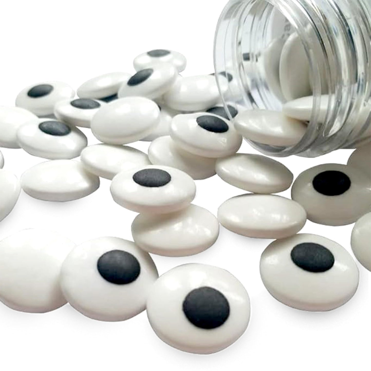 Sarah'S Candy Factory Edible Candy Eyeballs - Jumbo (0.66   ) & Medium (0.4   ) Sizes - Kosher Sugar Decorations For Cakes, Cook