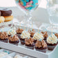 Donoter Cupcake Toppers, 48 Pcs Silver Diamond Ring Heart Cake Picks for Wedding Engagement Party Decorations