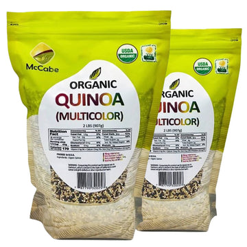 McCabe Organic Multicolor Quinoa - Multicolor Quinoa Organic | Rich with Fiber & Minerals | USDA and CCOF Certified | Packed in 