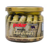 MW Polar Smoked Brisling Sardines in Olive Oil, 9.5oz Jar, Pack of 6