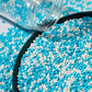Christmas Sprinkles 130g/4.6oz,Blue White Edible Pearl Sprinkles for Cake Decorations, Baking, Ice Cream, Cookies, Cupcake Toppe