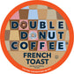 Double Donut Coffee French Toast Flavored Coffee Pods, 80 Count for Keurig K Cups