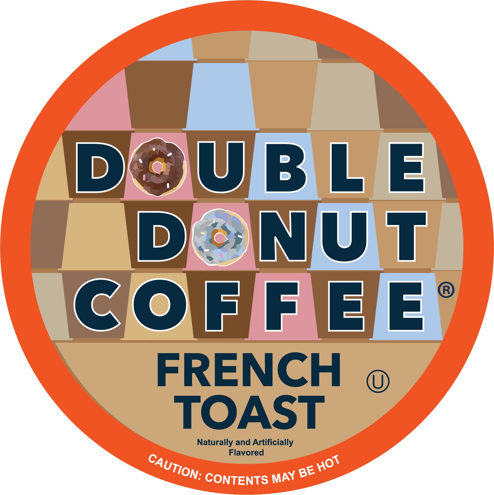 Double Donut Coffee French Toast Flavored Coffee Pods, 80 Count for Keurig K Cups