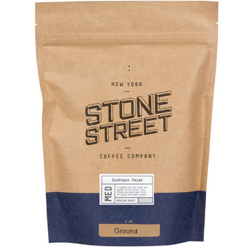 Stone Street Flavored Ground Coffee, Southern Pecan, Freshly Roasted, 100% Colombian Arabica, Gourmet Coffee, Toasted Nut Flavor