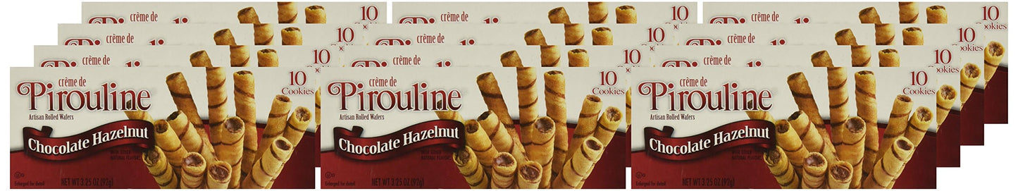 Debeukelaer, Pirouline Choc Hzlnut, 3.25 Oz, (Pack Of 12)