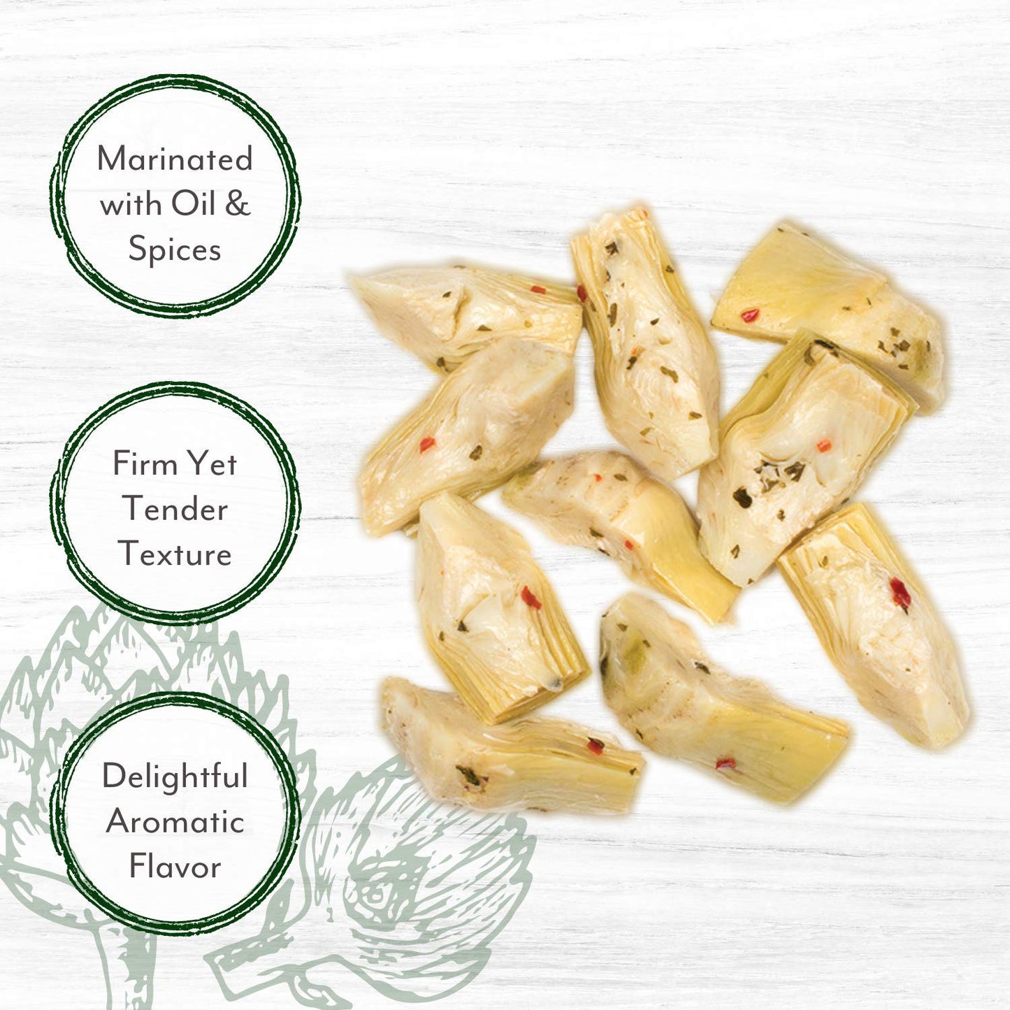 Roland Foods Marinated Quartered Artichoke Hearts, Specialty Imported Food, 5 Lb 8 Oz Can