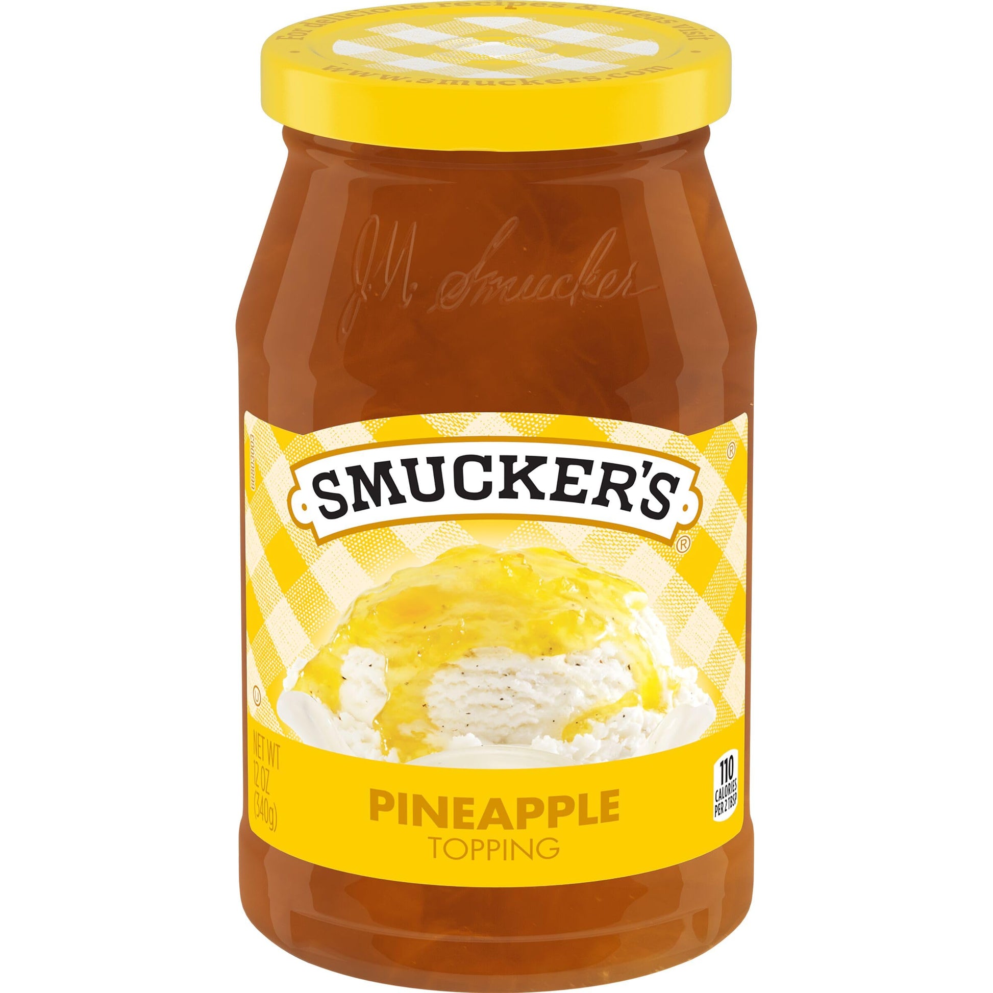 Smuckers Pineapple Topping, 12 Ounce (Pack of 6)