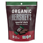 Hersheys Special Dark Organic Miniatures Mildly Sweet Dark Chocolate Candy Bars Individually Wrapped 4.2 Oz Bag