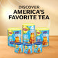 Lipton Zero Sugar Iced Tea Mix  Peach Flavor Black Iced Tea  Makes 10 Quarts (Pack of 6)