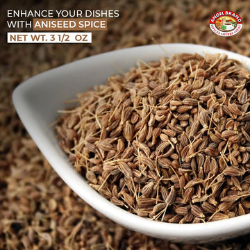 Angel Brand Anise Seeds - Whole Anise for Baking and Cooking - 3.5 oz Bottle