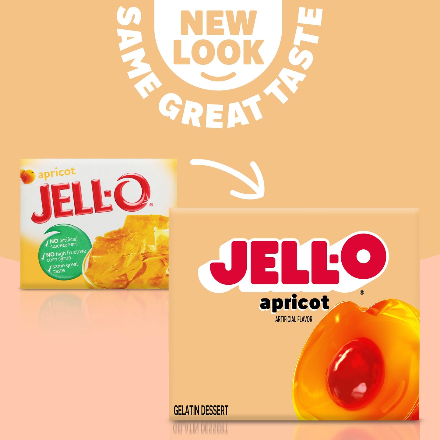 Jell-O Gelatin Dessert, Apricot Flavor, 3 Ounce (Pack of 2)