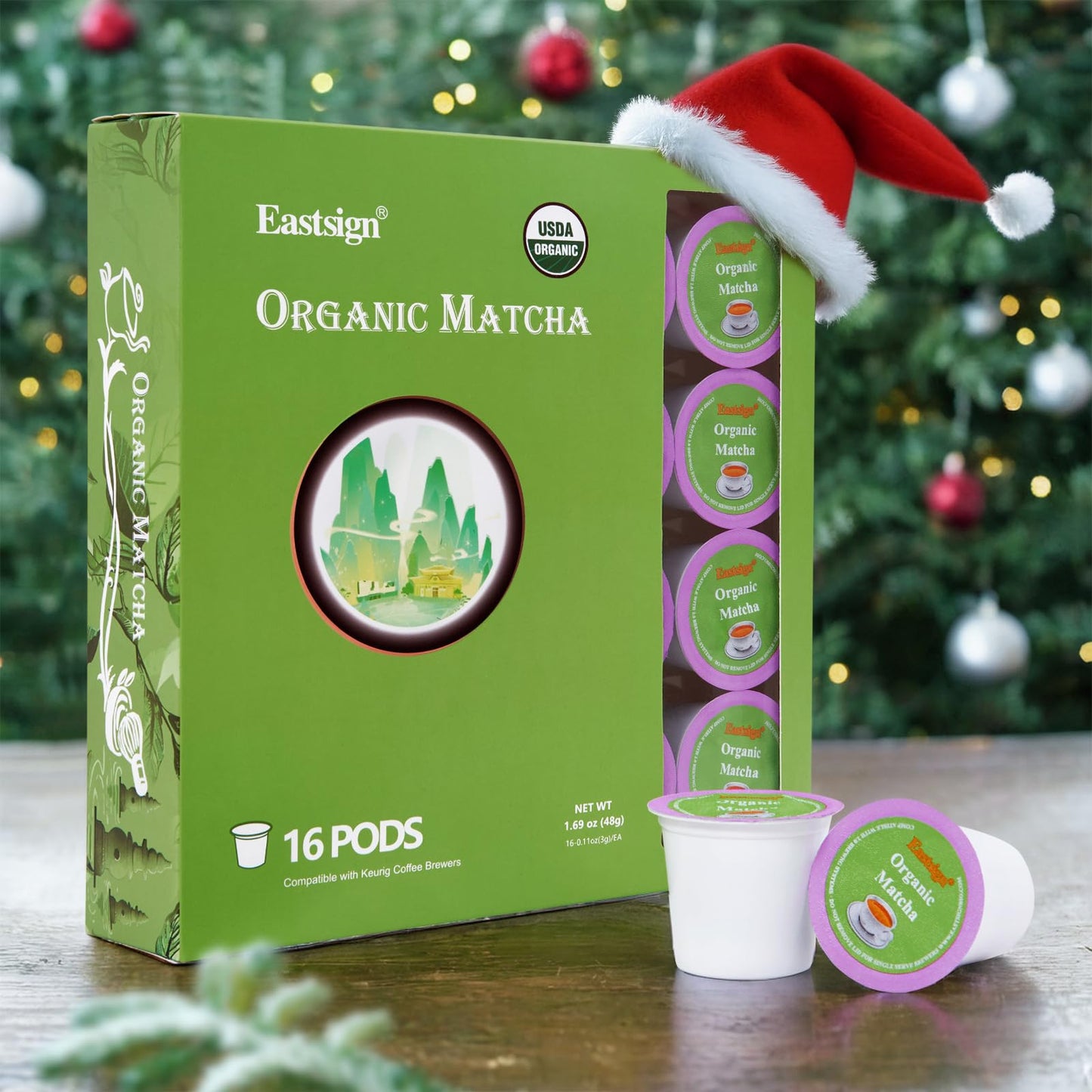 Eastsign Matcha Tea K Cups For Keurig, Matcha Tea Of 16-Count Pack, Matcha Latte, Matcha Keurig Pod For Keurig, Gifts For Festival