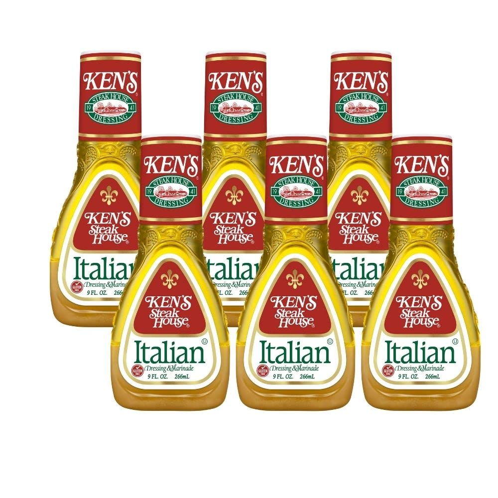 Ken's Steak House Italian Dressing & Marinade (9 Fl Oz, Pack of 6)