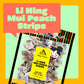 Snack Hawaii Dried Li Hing Mui Peach Strips | Naturally Sweet Candy with Asian Plum Powder | 2.5 Ounce