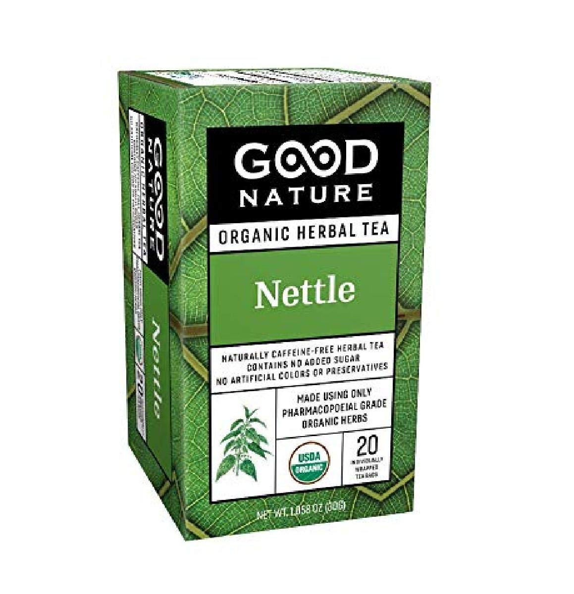 Good Nature Organic Nettle Tea, 20 Count (Pack of 1), 1.058 Ounce