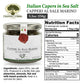 Frantoi Cutrera Gourmet Italian Capers Non Pareil in Sea Salt, 5.3oz (Pack of 4) - Ideal for Cooking and Garnishing