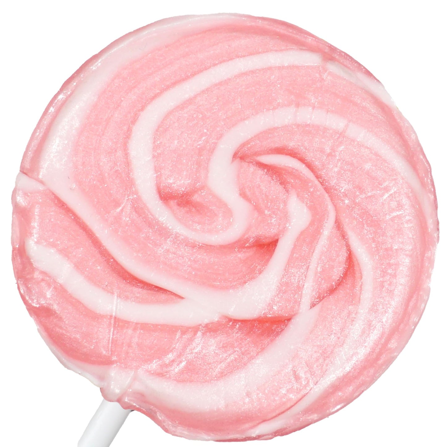 Pink Lollipops, 24 Pack, Pink Swirl Lollipops Individually Wrapped, Pink Lollipop Suckers Bulk, The Hampton Popcorn & Candy Comp