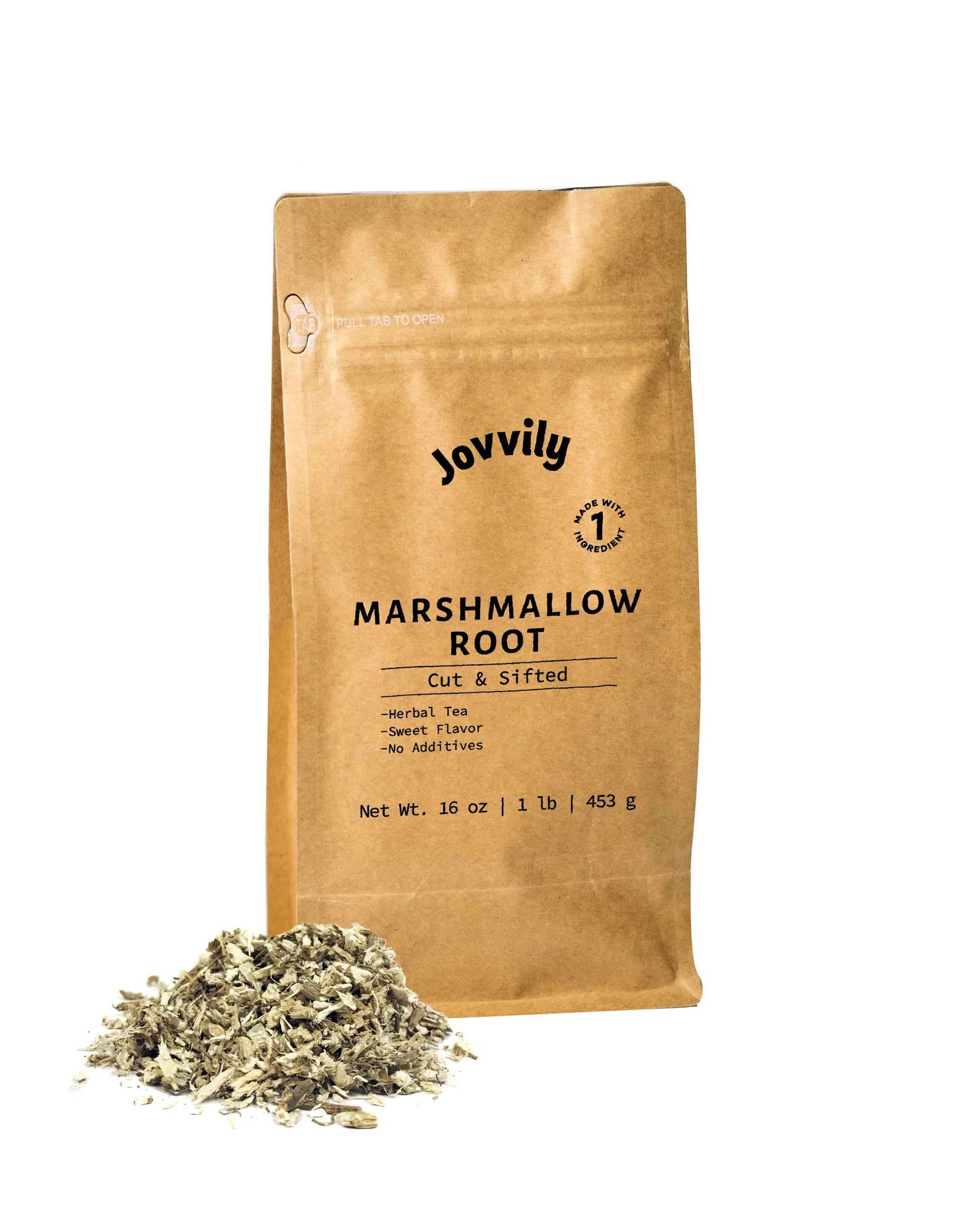 Jovvily Marshmallow Root - 1 lb - Cut & Sifted - Herbal Tea