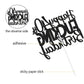 Caiwowo Happy 40th Birthday Cake Topper - Black Glitter Cardstock Decoration