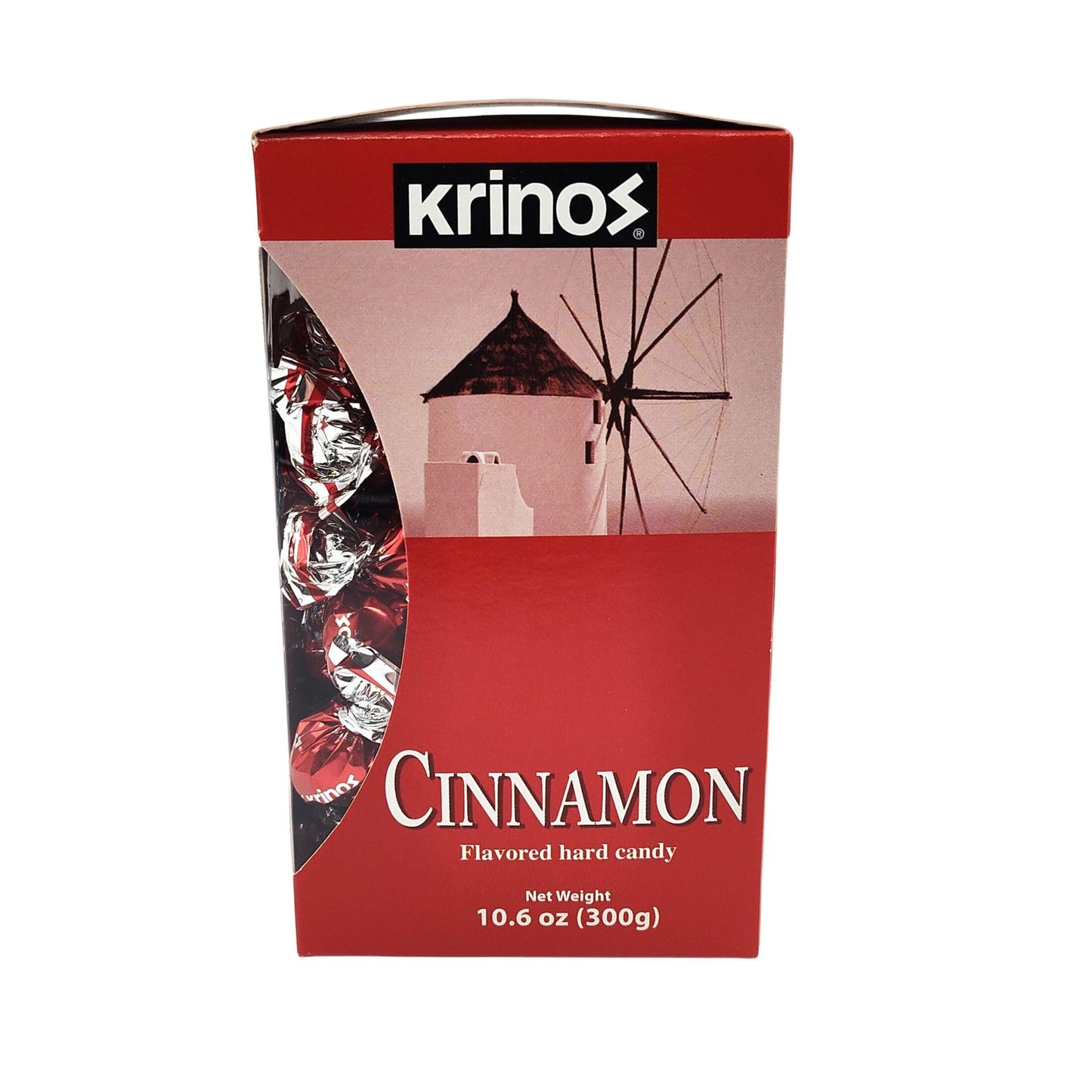 Krinos Cinnamon Hard Candy Individually Wrapped  10.6 Oz  Imported From Greece