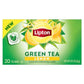 Lipton Lemon Green Tea Bags, Flavored, Unsweetened, 20 Tea Bags, Caffeinated, Model 800324