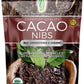 Cacao Nibs Organic - 100% Dark Chocolate Chips - Raw, Unsweetened Cocoa Pieces - 16 Oz - Keto and Vegan Superfood - Healthy Sugar Free Snack or Add to Smoothies or Baking by Pure Natural  s