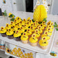 Honbay 24Pcs Cute Sunflower Cupcake Toppers Fruit Picks Cake Decorations