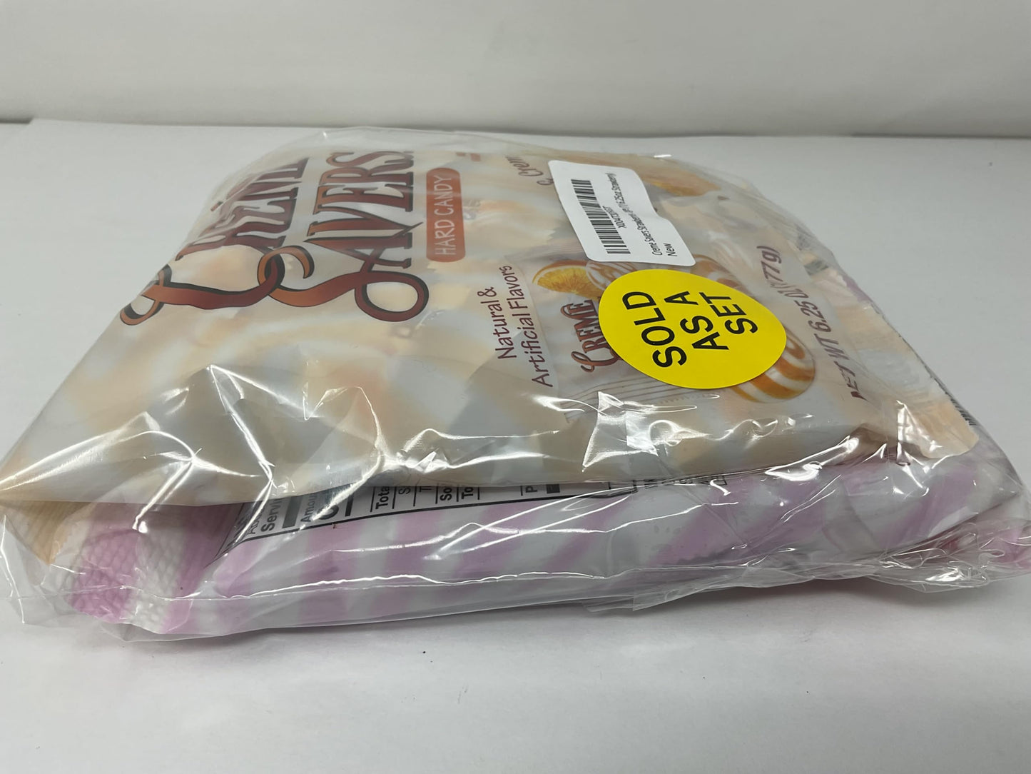 Creme Savers Strawberries and Creme + Orange and Creme Hard Candy 6.25oz Two Pack | Taste of Fresh Strawberries in Rich Cream +