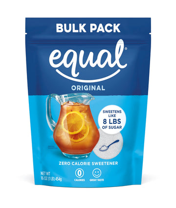 Equal 0 Calorie Sweetener, Powdered Aspartame & Acesulfame-K, 16 Ounce Bulk Bag