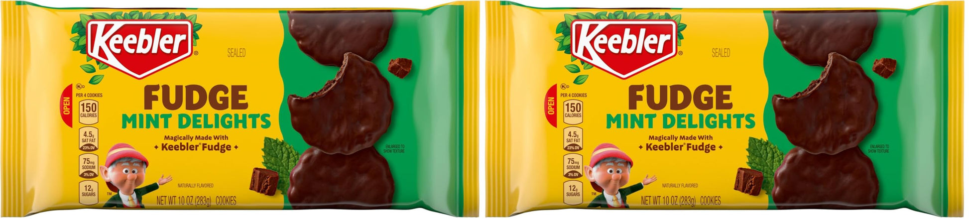 Keebler Grasshopper Mint Cookies, 10 Oz. (Pack of 2)