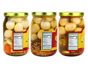7 Farms Pickled Quail Egg Variety Pack - 1 Pound (Pack of 3)