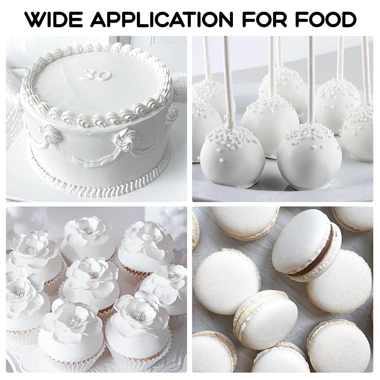 White Food Coloring Gel 4.5 Oz Professional Grade White Food Dye Concentrated Gel Food Coloring For Icing Baking Cake Decorating