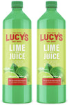 Lucys 100% Lime Juice - 32 Fl Oz Bottle (Pack of 2)
