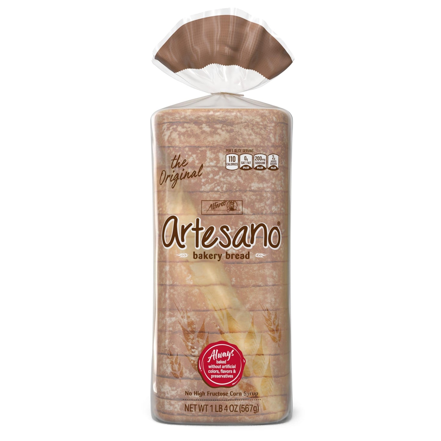 Alfaros Artesano Bakery Bread, 20 Oz Loaf Of White Bread Without Artificial Preservatives
