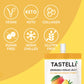 Tastelli Konjac Jelly Drink with Collagen & Vitamin C, 10 Cal, Vegan, Mango Pineapple, 150mL, Pack of 10 Pouches