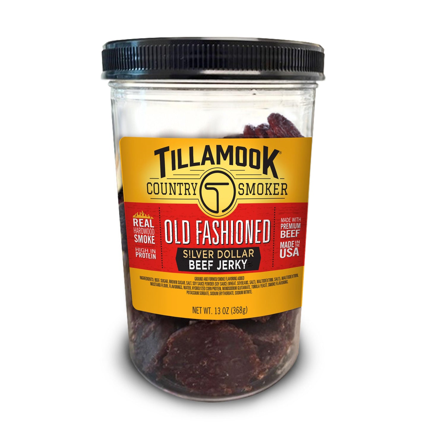 TILLAMOOK COUNTRY SMOKER Real Hardwood Smoked Beef Jerky, Old Fashioned, 13 Ounce