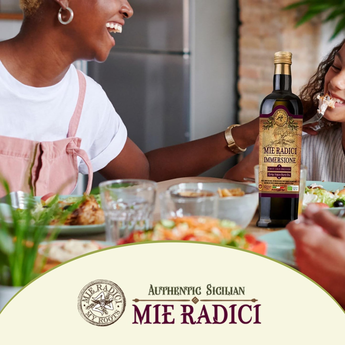 Mie Radici Extra Virgin Olive Oil - First Cold Pressed, Organic, Unfiltered, 500ml