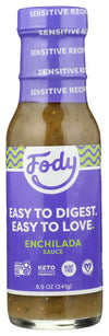 Fody, Enchilada Sauce Verde Saucy Non-GMO Gluten Free Vegan, 8.5 Ounce